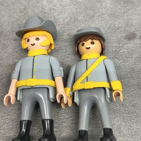 Playmobil 6276 Civil War Confederate Soldiers -Incomplete