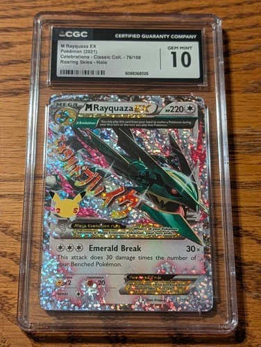 M Rayquaza EX 76/108 Celebrations: Classic Collection Holo