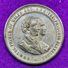 historical medal medallion-1863 Marriage of the Prince of Wales and Princess Ale