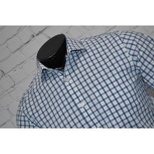 J.Crew Thompson Button Down Shirt Men Small Blue Plaid Flex Wrinkle Free