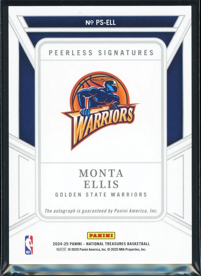 Monta Ellis 2024-25 Panini National Treasures #PS-ELL Bronce Peerless Automático/25 Foto 2 de 2