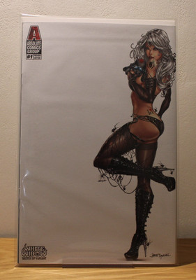 White Widow #Preview NM   ️ NYCC  Naughty  Partial Blank Variant Jamie Tyndall
