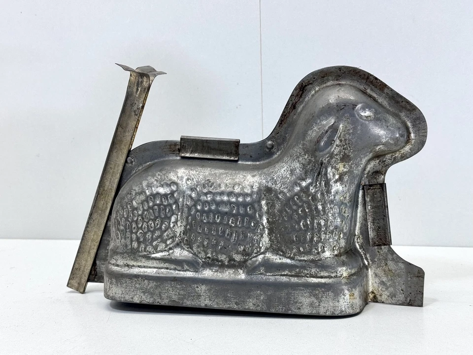 Alte antike Lamm Ostern Schokoladenform Puddingform Backform Kuchenform #9327 - Bild 2 von 4