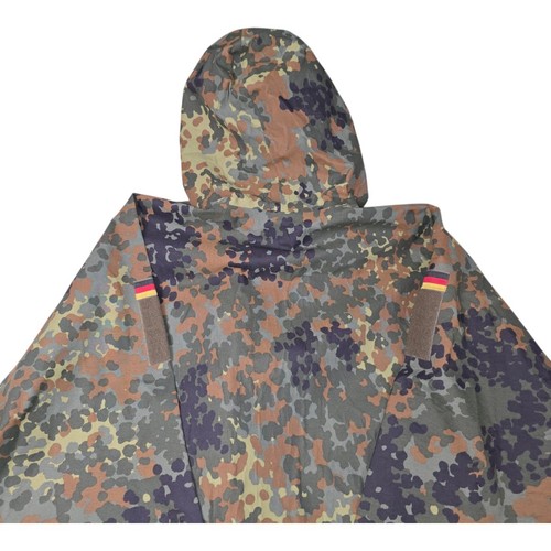 German Army Jacket Mens Vintage Bundeswehr Gore-Tex Flecktarn Camo PARKA - Picture 10 of 10