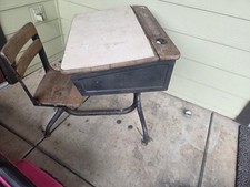 Vintage 1920 s Childs  Fashion School Desk  w...