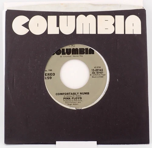 PINK FLOYD " Comfortably Numb / Run Like Hell " 45 vinyl  7” RARE PRESS 45-27