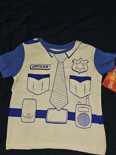 Kids Crew Tee - Policeman/Fireman DelSol for Kids - 3 Pc T-Shirt (4T) (5-6T) - Picture 4 of 5