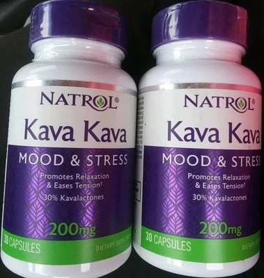 Lot of 2 Natrol mood and stress 200mg 60 total capsules...see photo