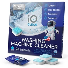 Washing Machine Cleaner and Descaler Tablets 24 Pcs - Deep Clean and Descalin...