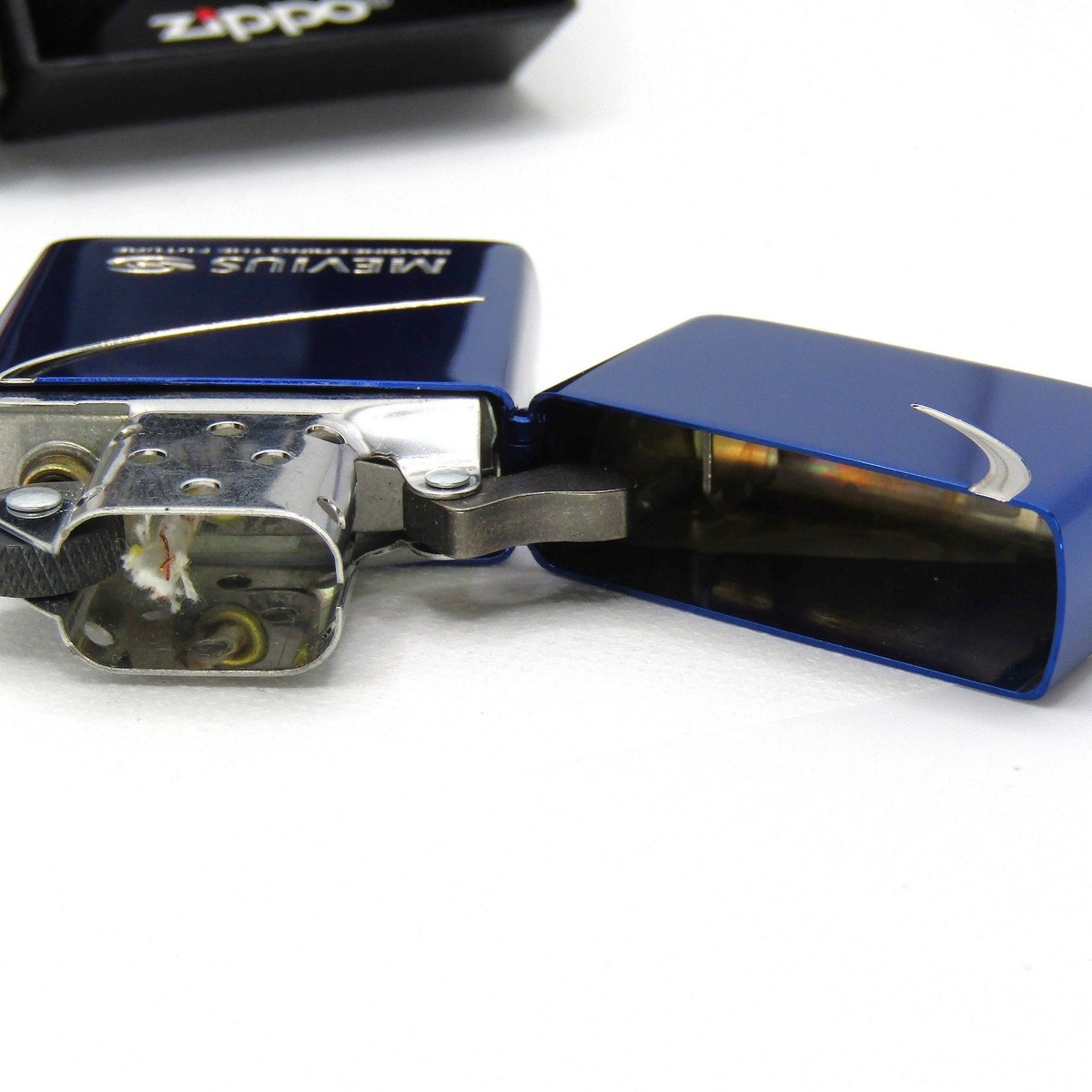 zippo MILD SEVEN THE MILD THE BLUE 限定品 アーマー 特殊 両面 加工 