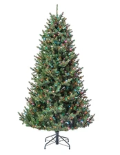 NEW My Texas House  6.5' Grand Spruce Pre-lit Green Artificial Christmas Tree