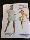 Vogue Individualist Patrick Kelly 2078 misses knit ruffles dress sz 12 CUT