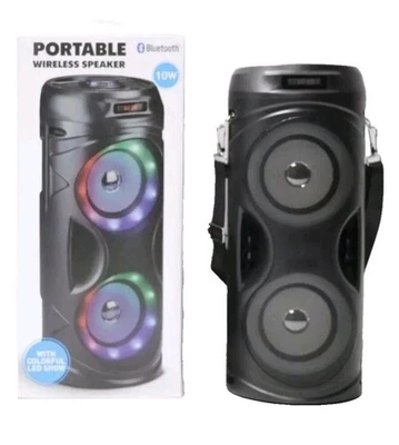 Bluetooth 10W Lautsprecher RGB Boom/Partybox tragbar Portable Wireless Speaker - Bild 1 von 3