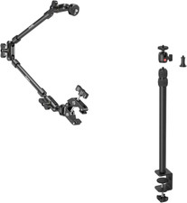 Bundle: 22" Magic Arm Clamp, Overhead Phone Mount Holder Stand, Camera Desk Mou