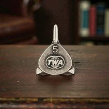 Vintage TWA Trans World Airlines 5 Year Service Lapel Pin Sterling Silver