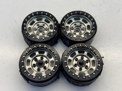 4x Used SSD RC Trail 1.9 Steel Beadlock Crawler Wheels Axial Traxxas 0022