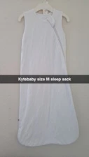 Kyte Baby Medium White Sleep Sack  1.0 TOG