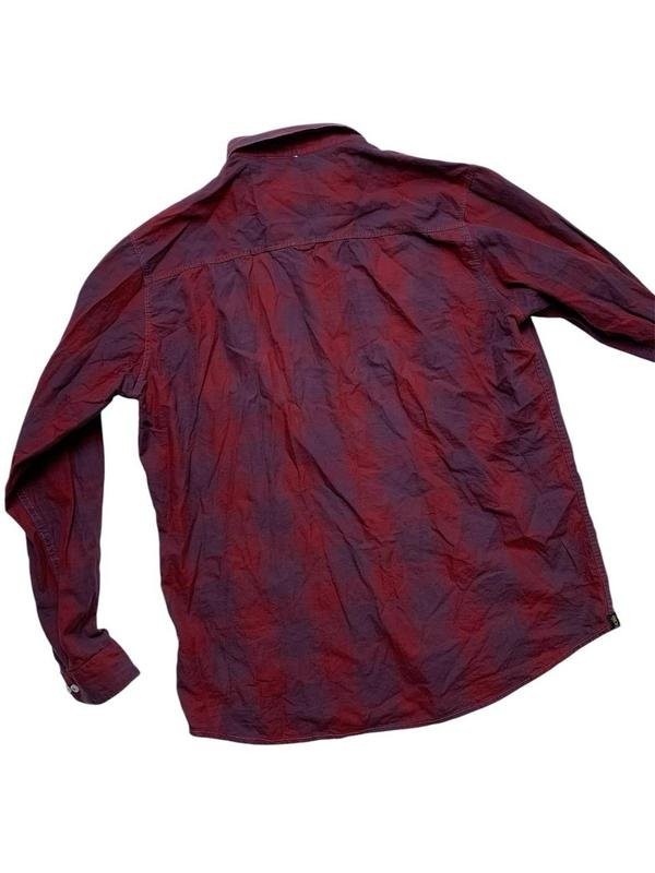 Men Massimo Dutti Shirt Burgundy Cotton 40 /L / 48 image 5