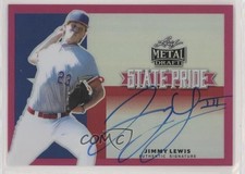 2019 Leaf Metal Draft State Pride Pink 10/20 Jimmy Lewis #SP-JL1 Auto 1b3