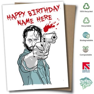 The Walking Dead Rick Grimes Personalised Birthday Card | eBay