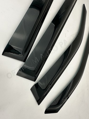 Black Weather shields Window Visors To suit Toyota Landcruiser 300 Series 2021+ - Picture 3 of 5