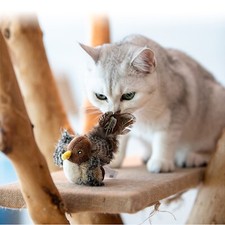 Cat Toy Interactive Chirping Bird Cat Flapping Bird Cat Toy Helps Cat Exercise