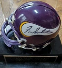 NICE Autographed Vikings Fran Tarkenton Football Mini Helmet JSA Signed w/Case