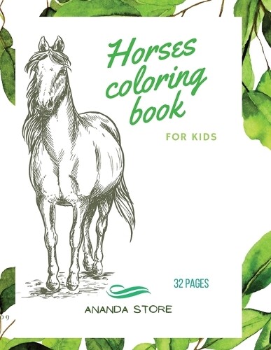 Thumbnail - Ananda Store Horses Coloring Book (taschenbuch)