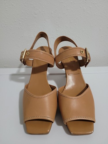 FRANCO SARTO Women's Heeled Sandals Shoes Beige Color Leather Upper.Size  10M | eBay