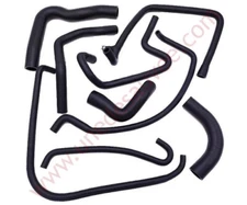 Silicone Water Hoses Peugeot 205 GTI CTI 122 HP With Matte Black Modine Kit Of 9