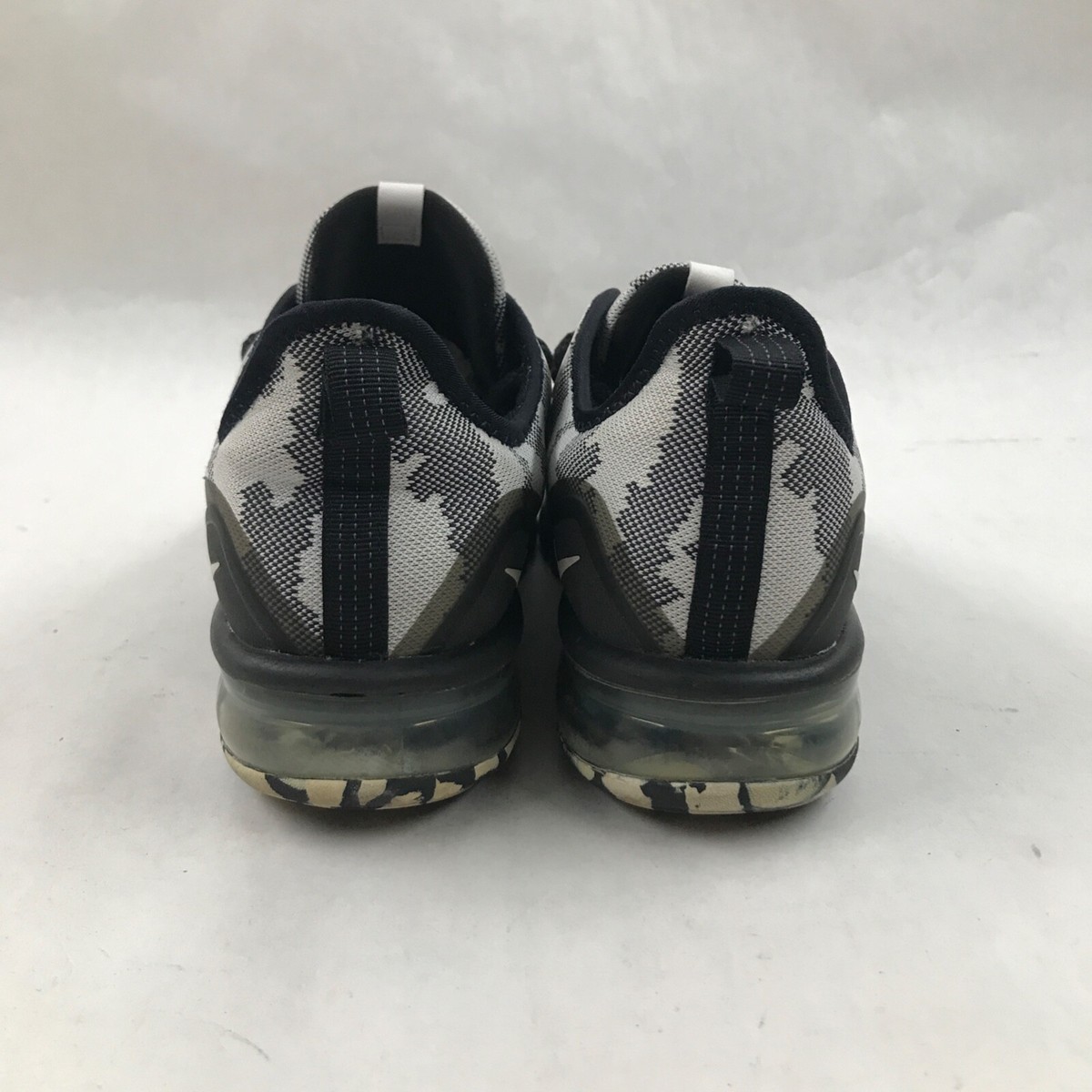 Nike Air Max Sequent 3 Mens AR0251-001 Black White Camo 9.5 