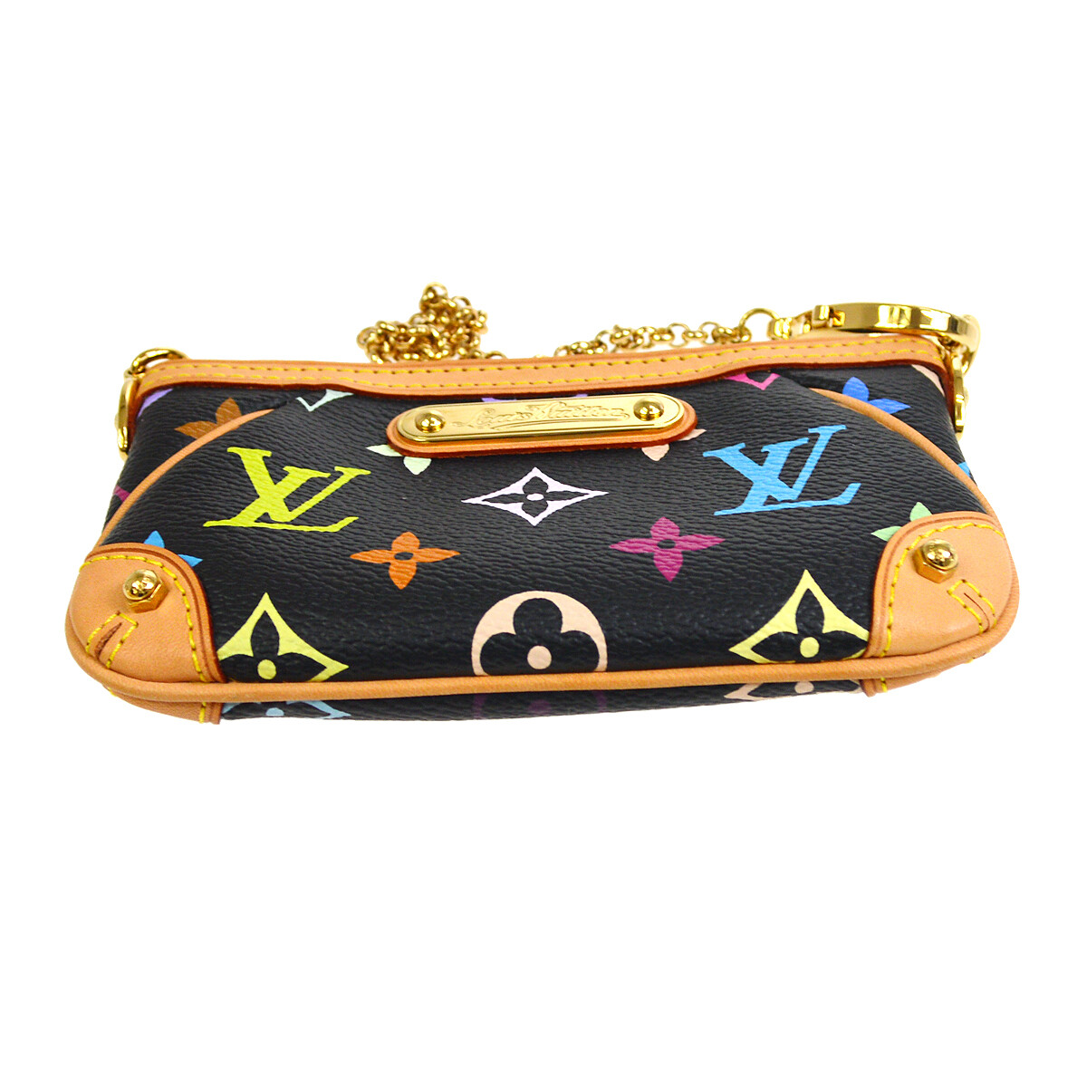 LOUIS VUITTON POCHETTE MILLA PM CHAIN HANDBAG AA0079 MULTICOLOR  