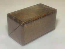 Antique Singer Oak Puzzle Sewing Attachment Box