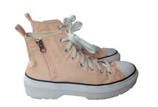 Converse Chuck Taylor All Star Lift Platform High Shoes Women Sz 6.5 Peach Beam