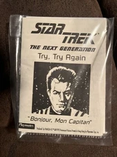 Star Trek Figure Space Talk Series Try, Try Again BOOKLET "Bonjour, Mon Capitan"
