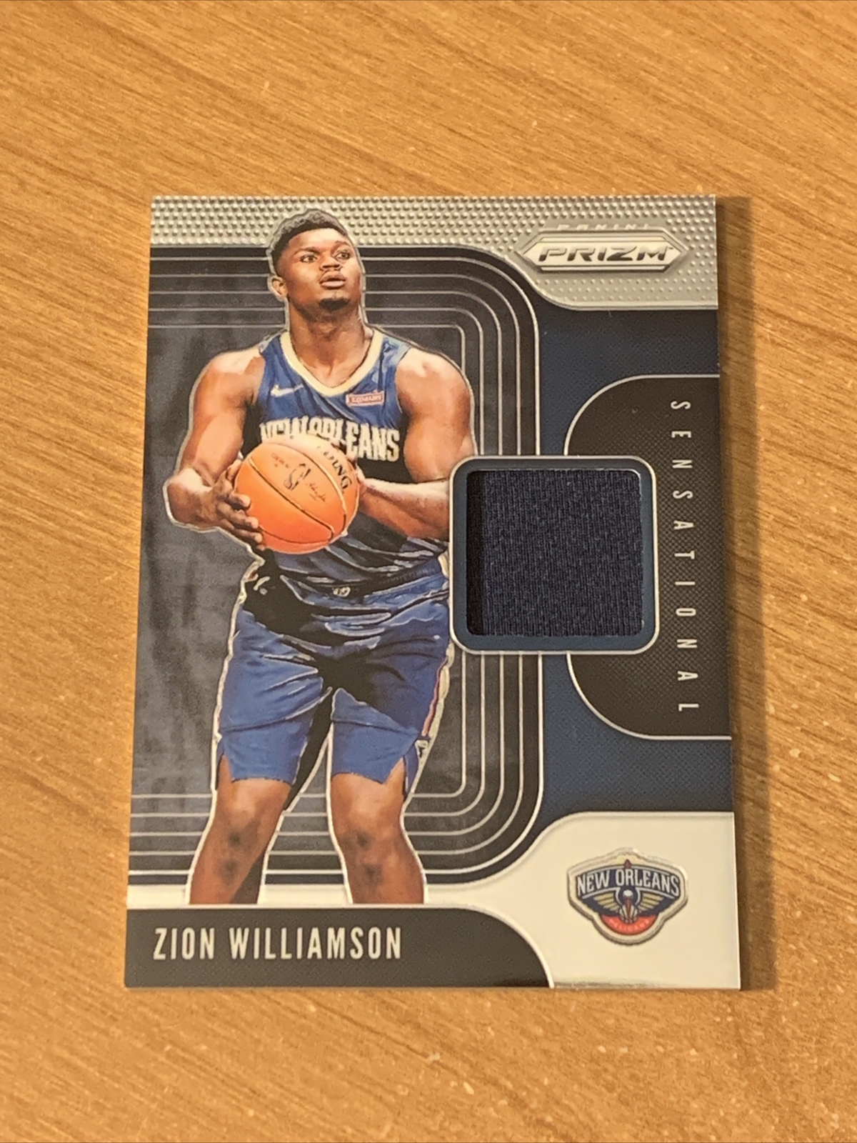 2019-20 Panini Prizm Sensational Swatches #1 Zion Williamson RC Pelicans