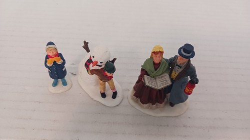 Lemax Christmas Snow Village Characters People Boy, Carolers, Snowman FREE SHIP - Picture 4 of 7