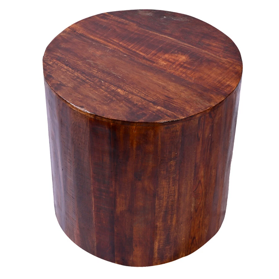 Reclaimed round 18 inch Side table | Accent Table | End Table - Image 3 of 4