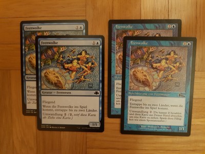 Magic/MTG - Karten Playset 4x Feenwolke - Cloud of Faeris - NM - versch. Edit.