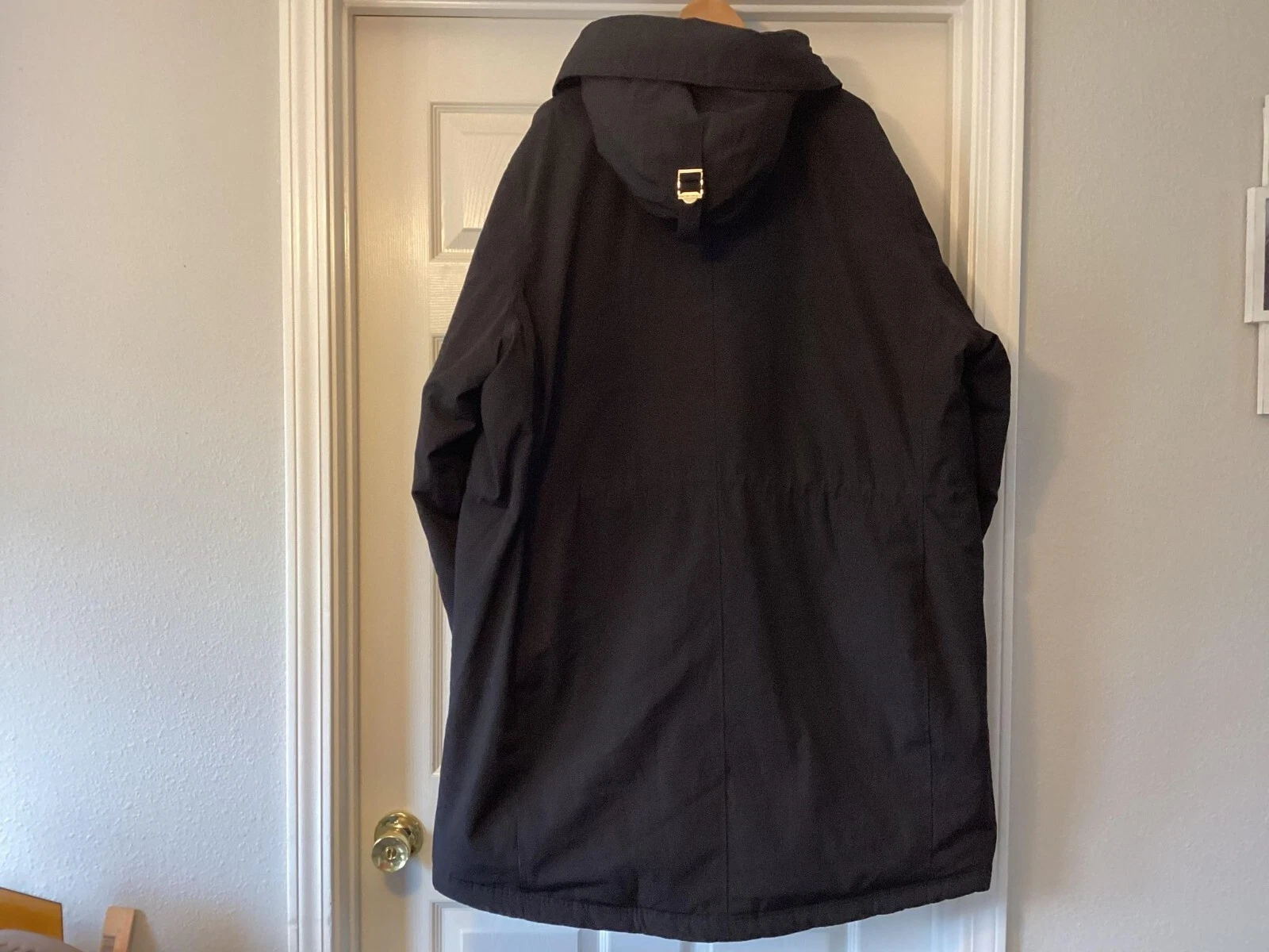 Giacca invernale donna Michael Kors lunghezza media cappuccio taglia 3X nero nuova