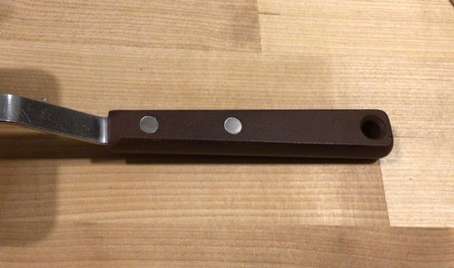 Vintage Ekco Eterna Stainless Solid Spatula Long Blade Short Handle Turner 11” - Picture 7 of 9