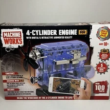 Machine Works 4-Cylinder Engine with Digital & Interactive Augmented Reality NEW