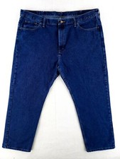 Vintage Wrangler 42x30 Relaxed Fit Jeans Dark Stone Wash Heavy Denim Work