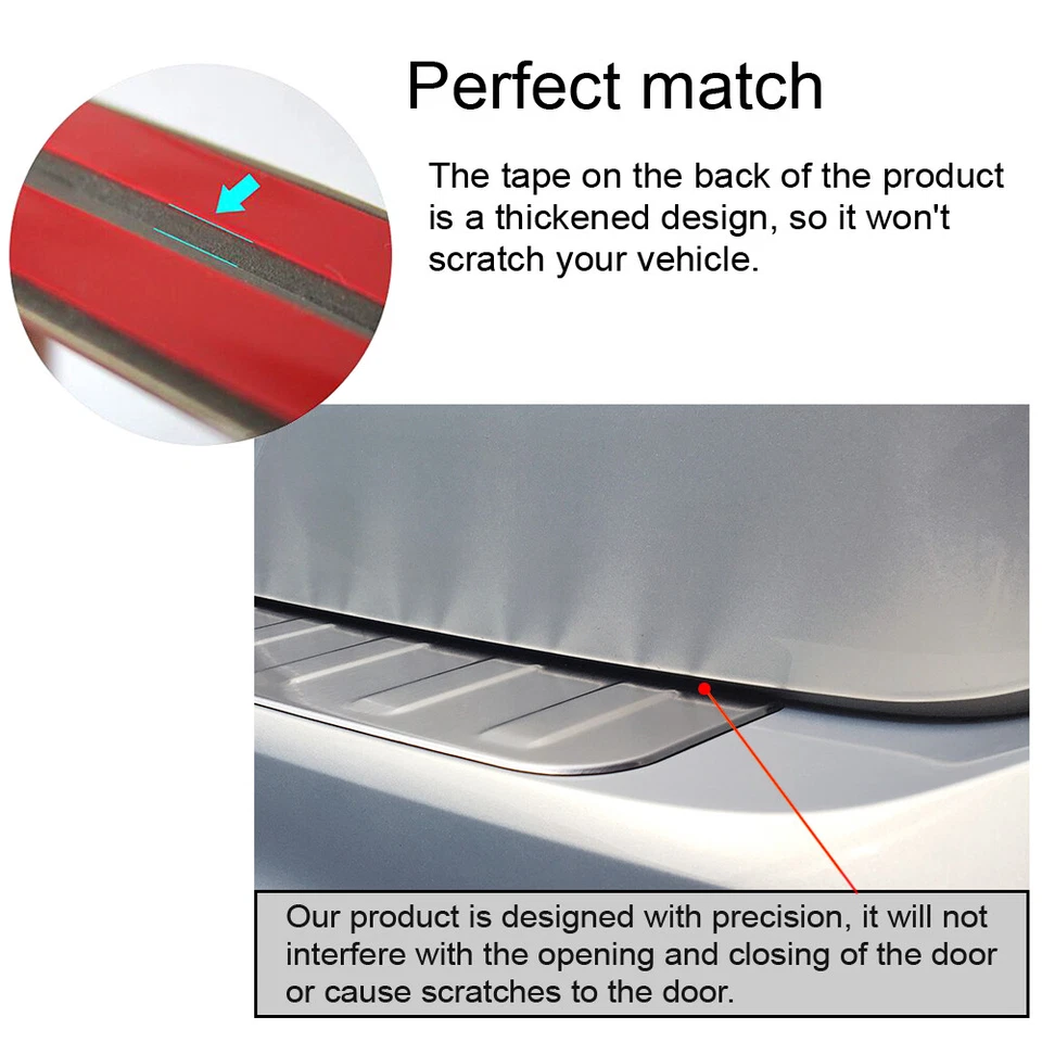 Trunk Guard Cover Rear Bumper Protector Plate for Mercedes-Benz GLK 350, GLK 250 Foto 4 de 4