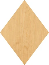 Rhombus Laser Cut Out Wood Shape Craft Supply - Woodcraft Cutout