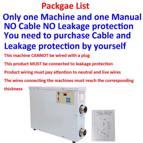 5.5KW~18.5KW Electric Swimming Pool Water Heater Thermostat Hot Tub 220V 380V - Picture 2 of 24