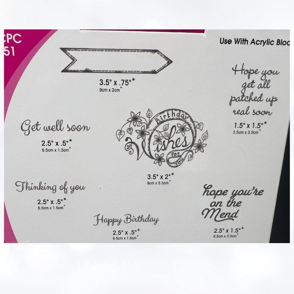 Estampillas de goma de citas de hoy con acentos cosidos a mano de Heartfelt Creations Foto 3 de 3