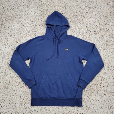 Under Armour Hoodie Mens Small Blue Sweatshirt Sweater Loose