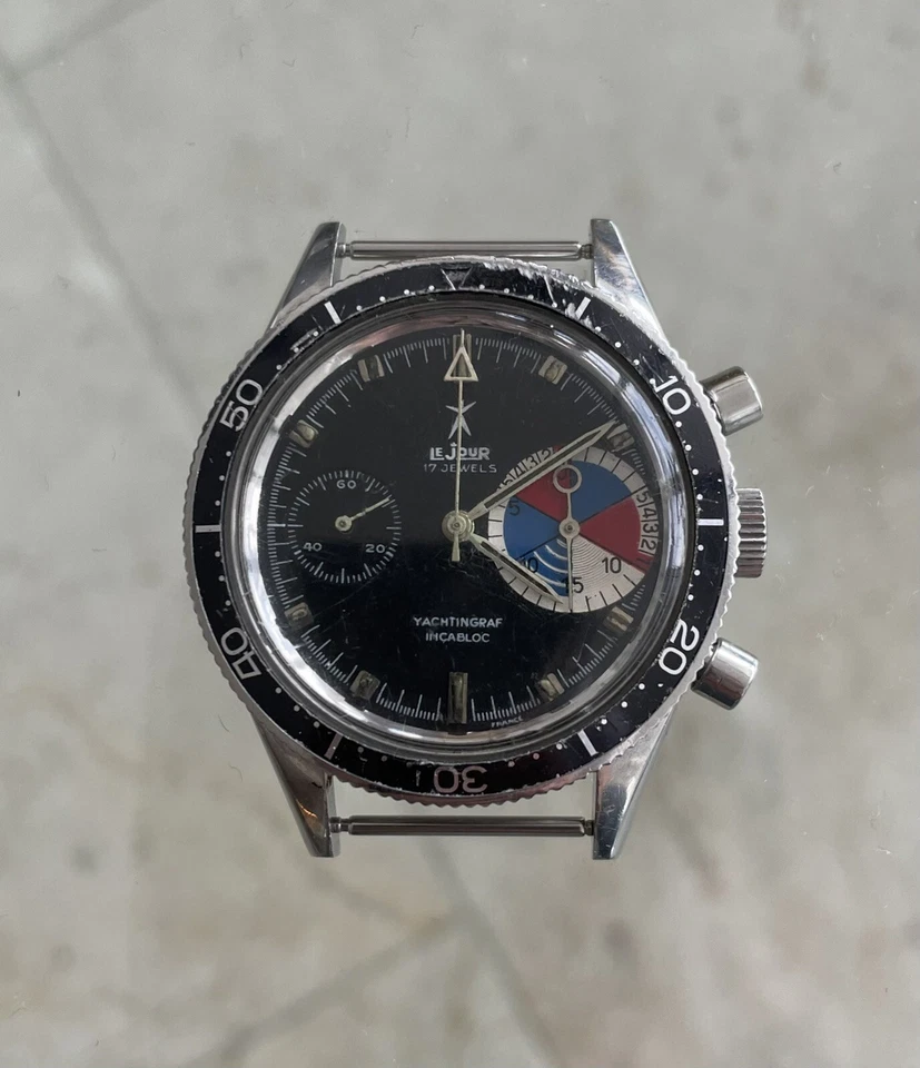 1ª Edición Yachtingraf Cronógrafo Regata De Colección Valjoux ¡Totalmente Reparado!