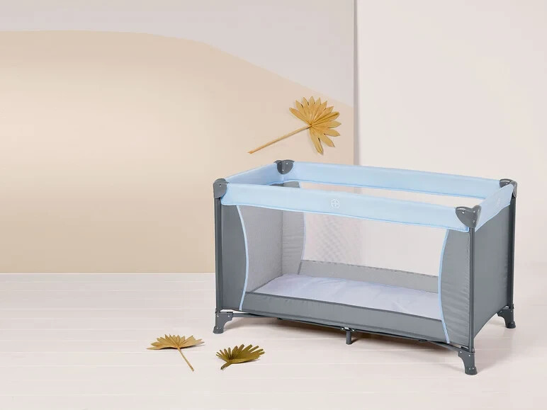 LIROPAU Reisbett Mit Matratze Und Rausfallschutz, Tragbares